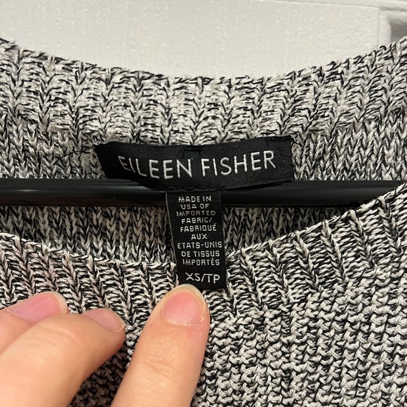 Eileen Fisher Marled Grey Sleeveless Tunic XS Quiet Luxury Minimalist Old Money - Picture 2 of 4